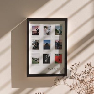 Personalised Photo Collage Print | Anniversary Gift, Framed