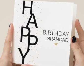Personalised Birthday Card for Grandad.
