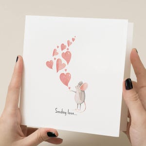 Envoi d'une carte d'amour - une carte de pensée pour vous, une carte de sympathie, un ami solidaire, une sympathie, une carte d'amitié, une amitié longue distance