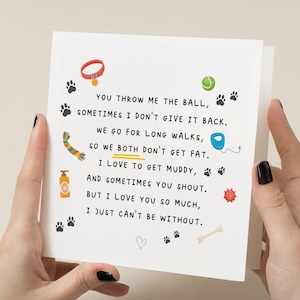 Carte du chien, carte de papa chien pour lui, carte de parent de chien, carte de papa de chien, cadeau d'un chien, carte de maman chien, pour la meilleure maman chien, carte de chien pour maman