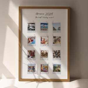 Download digitale - Collage fotografico di ricordi speciali / Regalo fotografico personalizzato per anniversario per lei o per lui / Regalo fotografico di famiglia / 1° anniversario