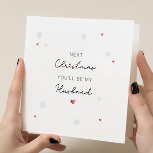 Carte de Noël futur mari - carte de Noël fiancé - carte de Noël fiancé - carte futur mari - carte futur mari - carte pour lui