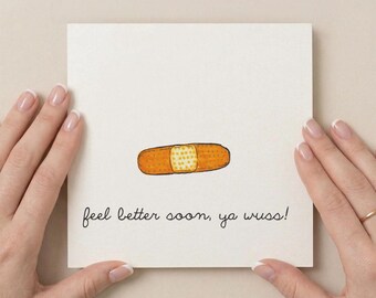 Funny Get Well Soon Greeting Card