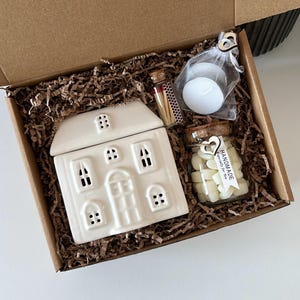 Wax Melts Gift Set, Wax Melts Starter Set, Wax Melt Burner, Wax Melt House Burner, New Home Gift Set, House Warming Gifts, Birthday Gifts image 1