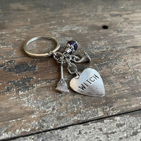 Witch Keychain Etsy