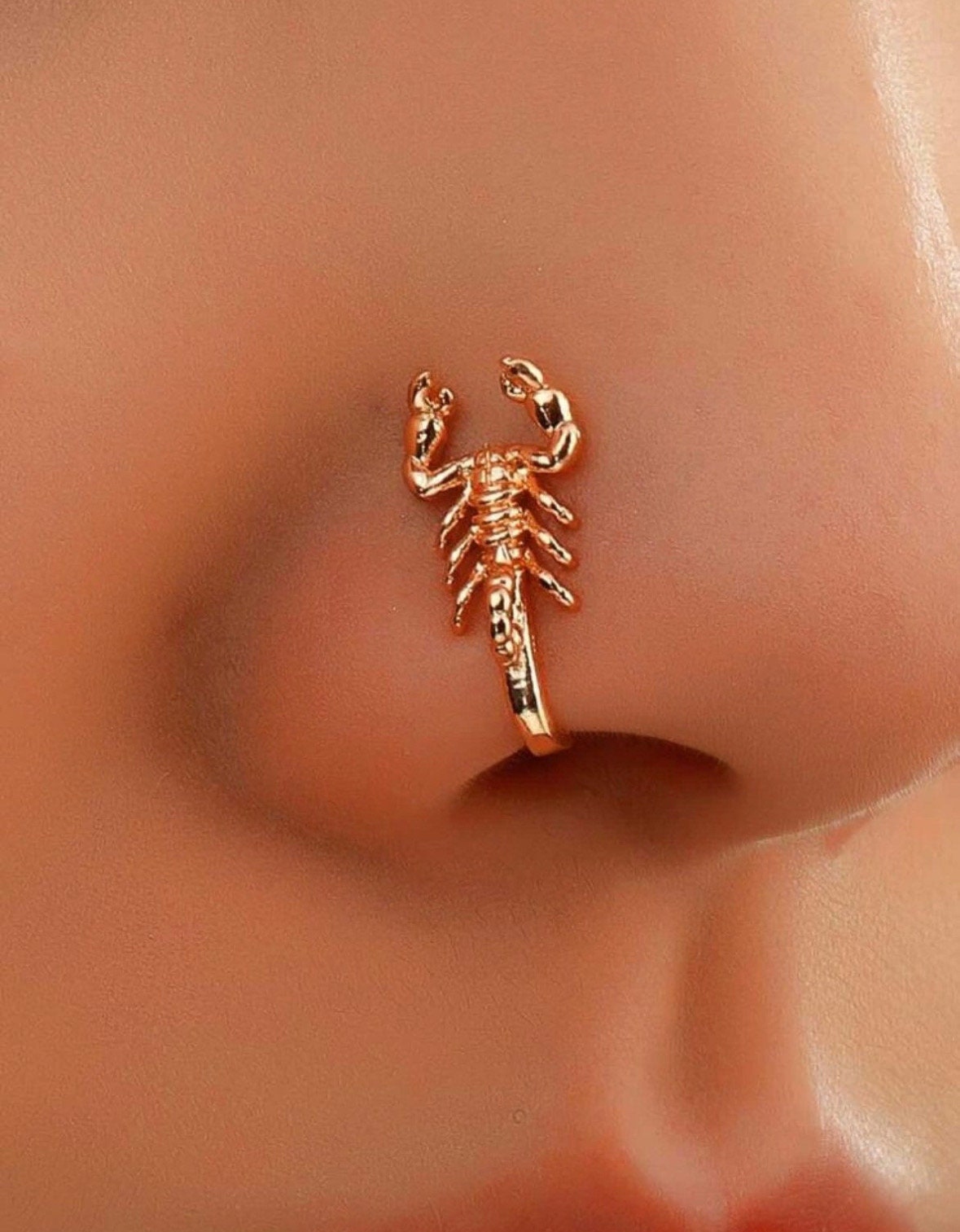 Scorpion Nose Ring Etsy