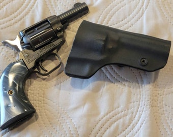 Heritage Barkeep .22 with a 3.5" barrel black Kydex  OWB RH holster. Free U.S. shipping.