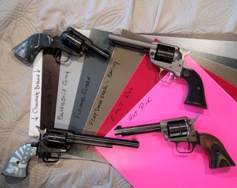 New colors available for revolvers shown. 2 week lead-time on custom orders. Free U.S. shipping.