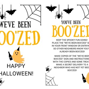 You&#39;ve Been Boo&#39;zed - Printable