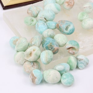 Blue Aragonite Tumbles (Set of 2)