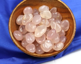 Pink Chalcedony Tumble: Nurturing Crystal (0.6-1 inch)