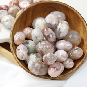 Flower Agate Crystal Tumble | Healing Stone for Growth & Transformation