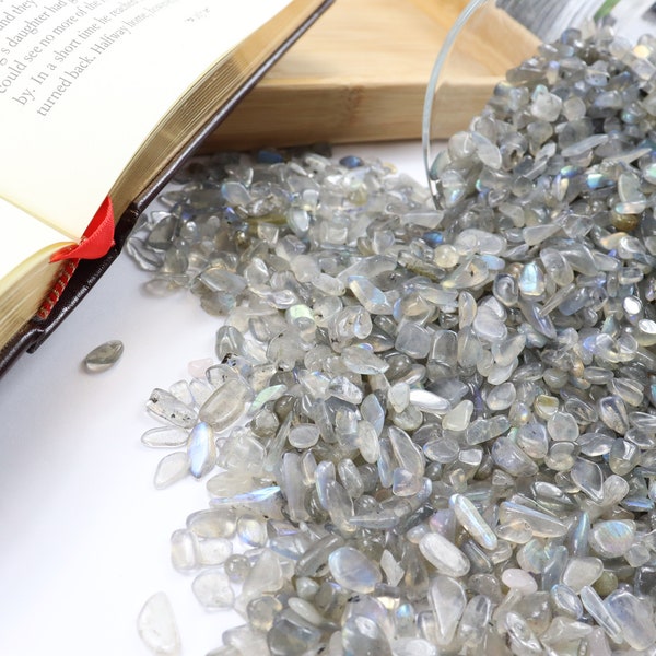 50 or 100 GRAMS FLASHY Labradorite Crystal Chips