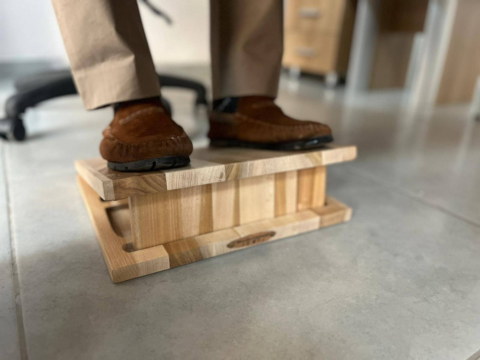 Slant Board Office Footrest Under Desk Best Quality Beech Wood