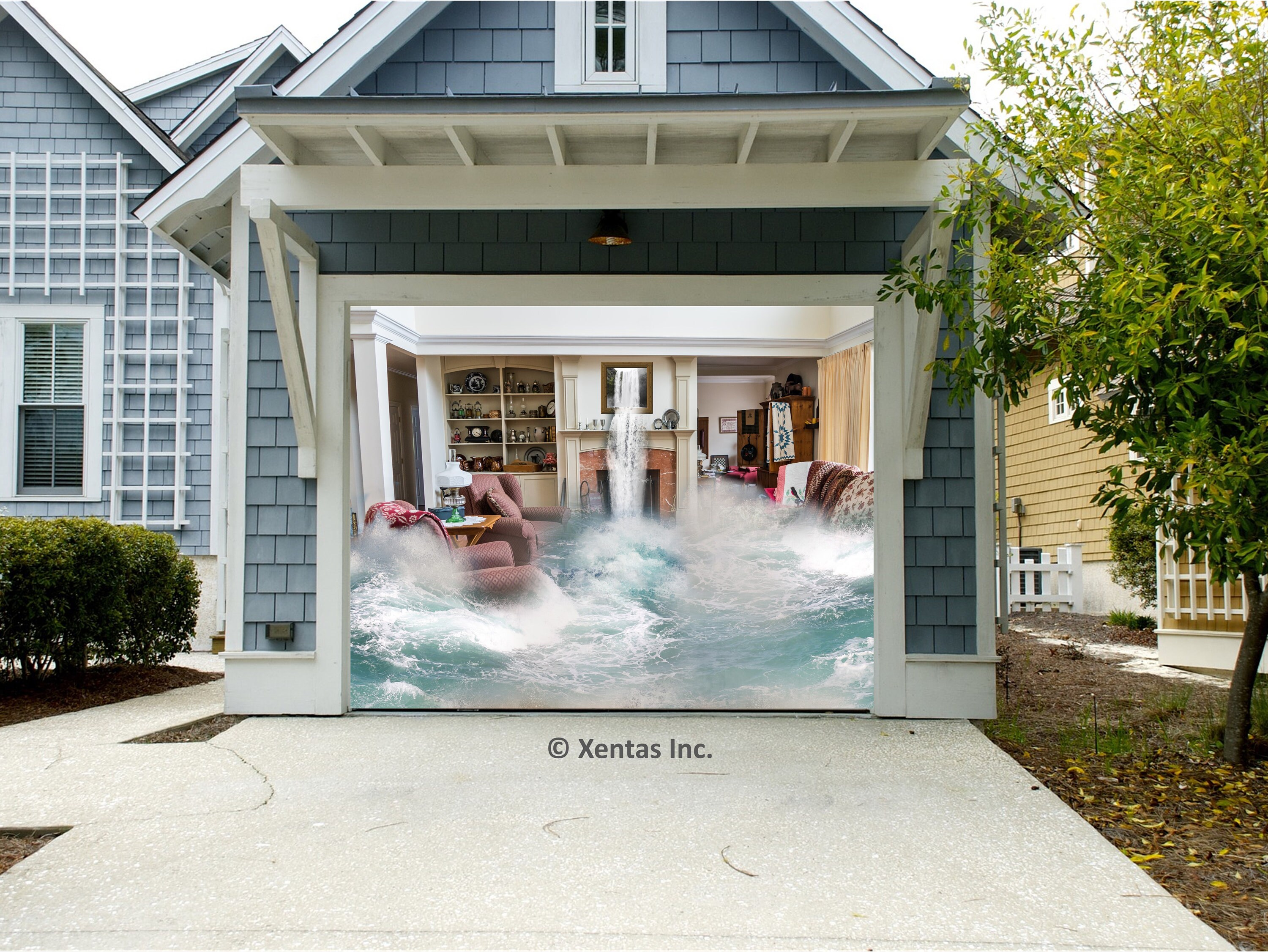 Garage Door Décor Interiors | Garage Door Banner | Mural | Outdoor ...