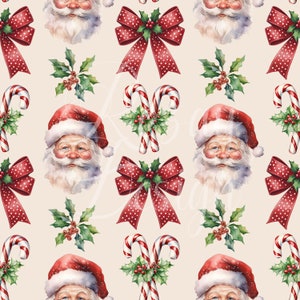 Vintage Christmas | Christmas | Seamless Patterns | Instant Download | Printable Digital Paper | Repeating Pattern