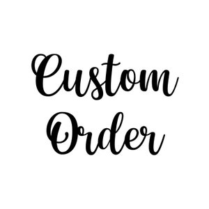 Custom Order for Matej