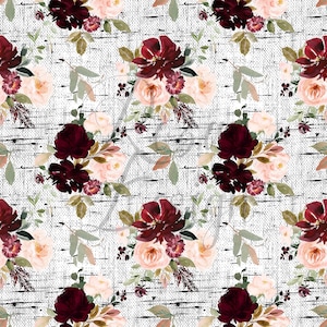 Floral / Patrones sin costuras / Descarga instantánea / Papel digital imprimible