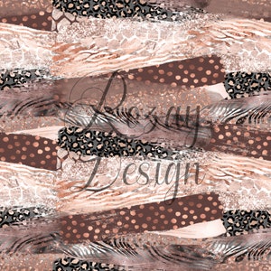 Seamless Pattern - Safari Brush Strokes