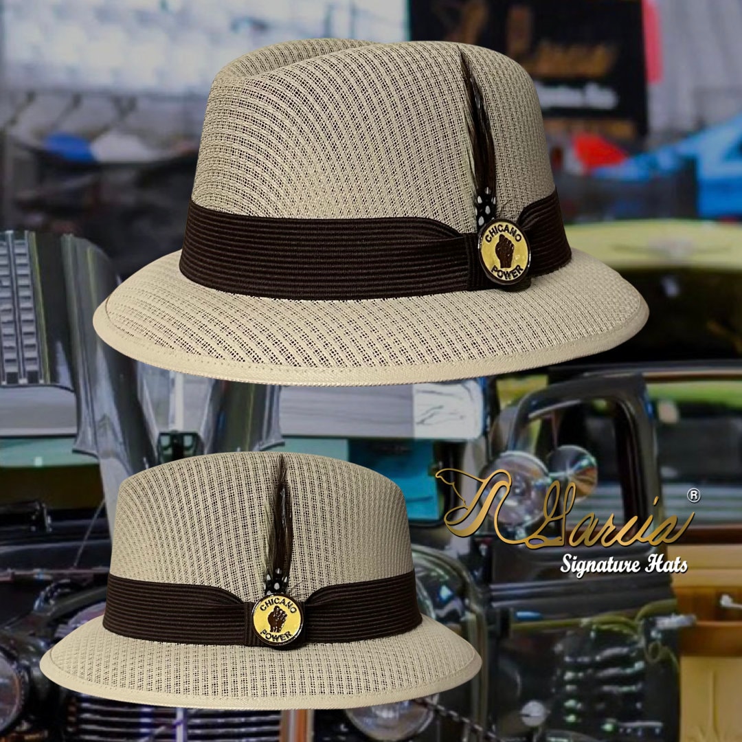 GARCIA HAT【61】ローライダー チカーノ ウエストコースト カーキ カーキ ローライダー ダービー チカーノ パワー ガルシア