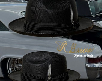 Kapelusz Fedora Viejo z odwróconą czarną złotą linią Garcia Signature