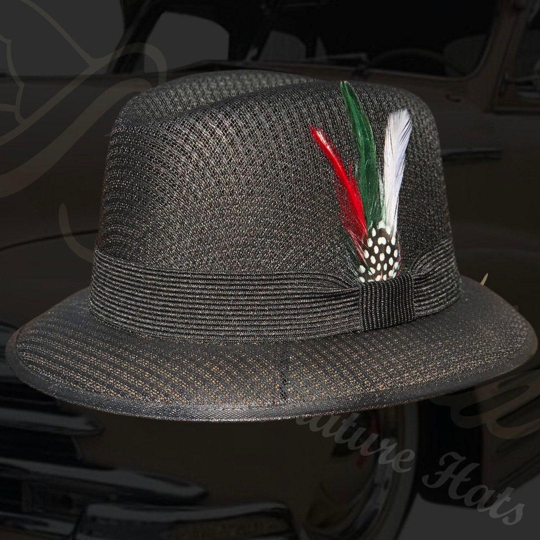 GARCIA HAT【60】ローライダー チカーノ ウエストコースト 灰黒 GARCIA HAT【60】ローライダー チカーノ ウエストコースト 灰黒