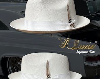 White Golden Line Viejo Fedora W/ OG Garcia Signature Hat