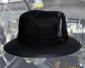 Classic Black Viejo Fedora Garcia Signature Hat