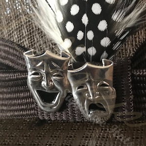 Silver Smile Now Cry Later lapel pin
