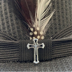 Black Cross lapel pin