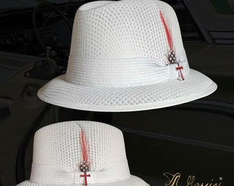 White Lowrider Derby W/ Cross Garcia Signature Hat