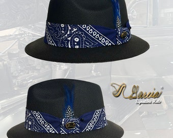 Golden Line Black Short Brim Viejo W/ Bandana Garcia Signature Hat