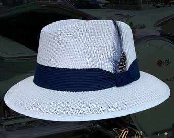 Classic White Viejo Fedora Garcia Signature Hat