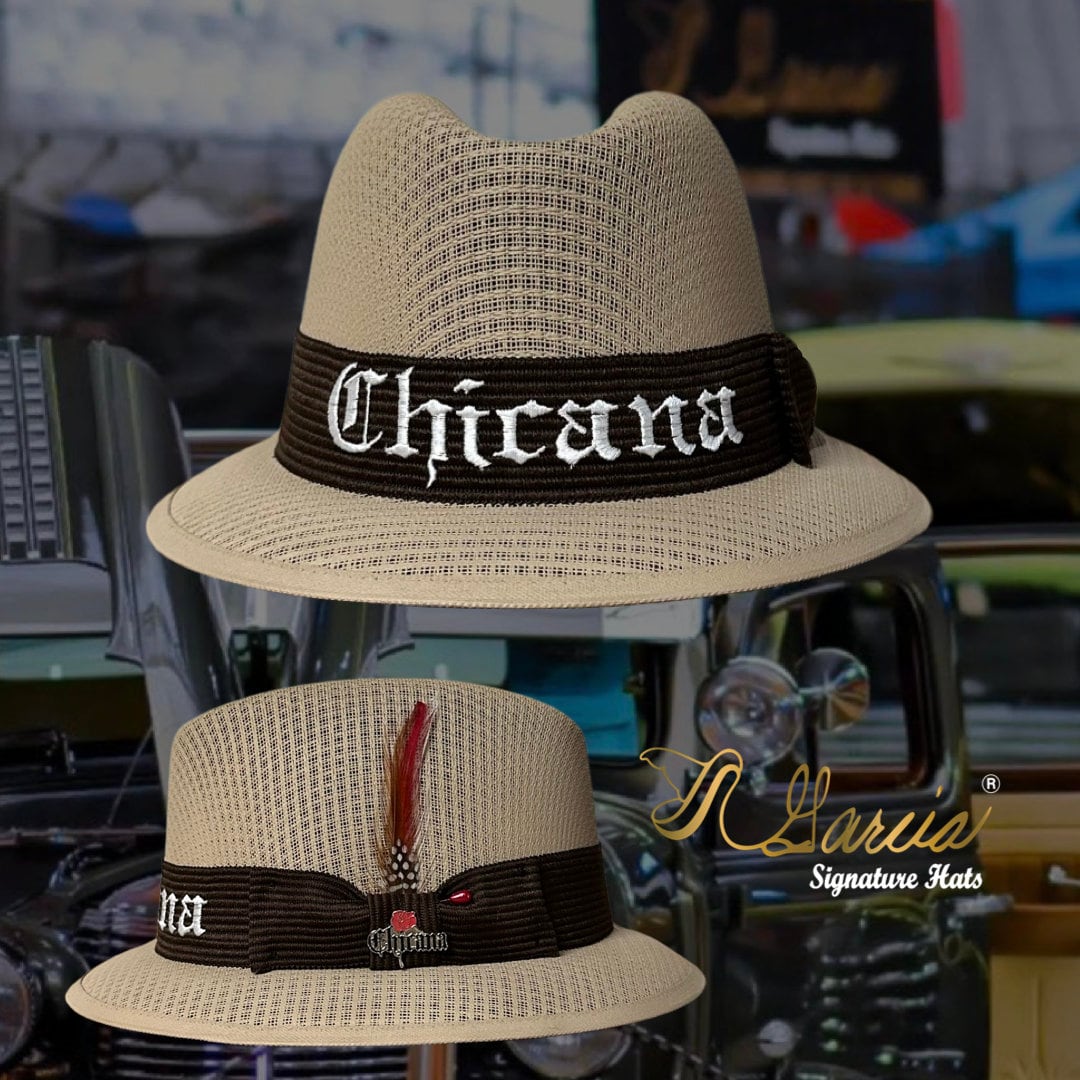Classic Mocha Lowrider Derby W/ Chicana Garcia Signature Hat