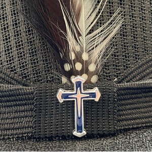 Blue Cross lapel pin