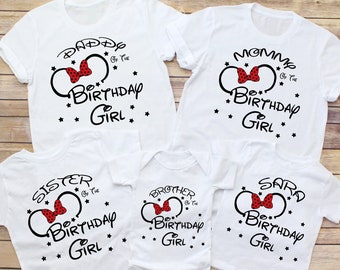 Disney Family Minnie Mickey birthday shirts, Family Matching Mickey Minnie birthday Shirts, Birthday Boy Family Shirt,Bday shirts For Family