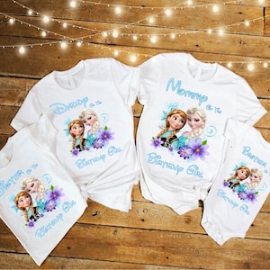 Frozen Family Birthday Shirts, Elsa Birthday Shirt, Frozen Custom Shirt, Frozen Personalized Shirts, Frozen Family Party shirts, Elsa Tshirt