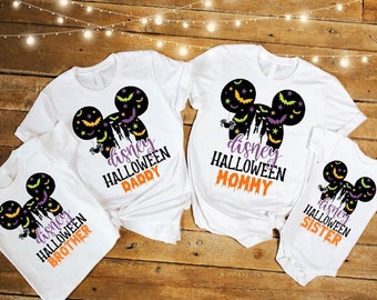 Disney Family Minnie Mickey Halloween shirts,Family Matching Mickey Minnie Halloween Shirts,Disney Horror Nights,Disney Halloween,Halloween