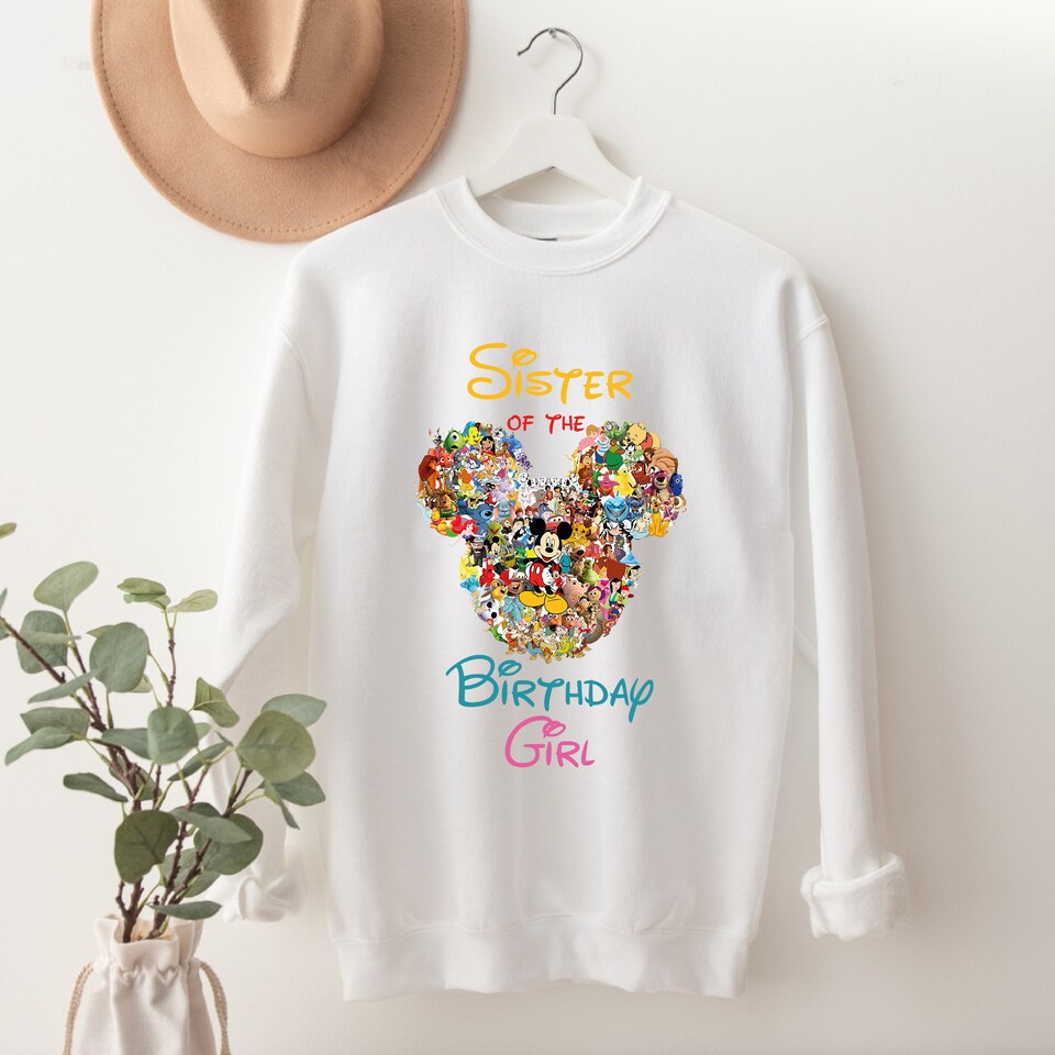 All Disney Characters Family Birthday Matching T Shirt