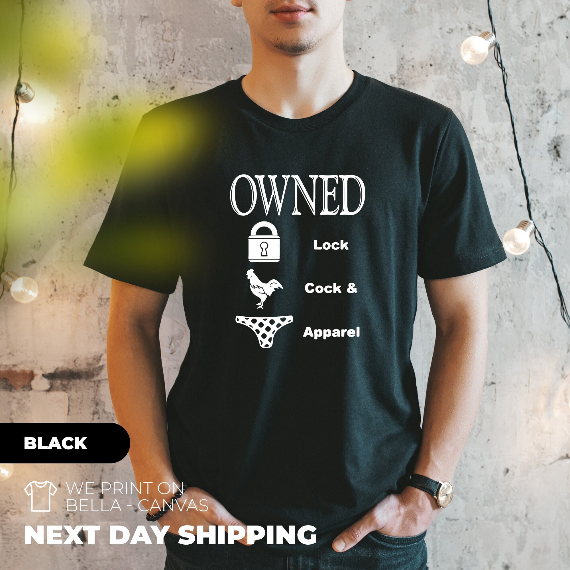 Owned Lock Cock and Apparel Shirt Sexual Message Shirt - Etsy New Zealand