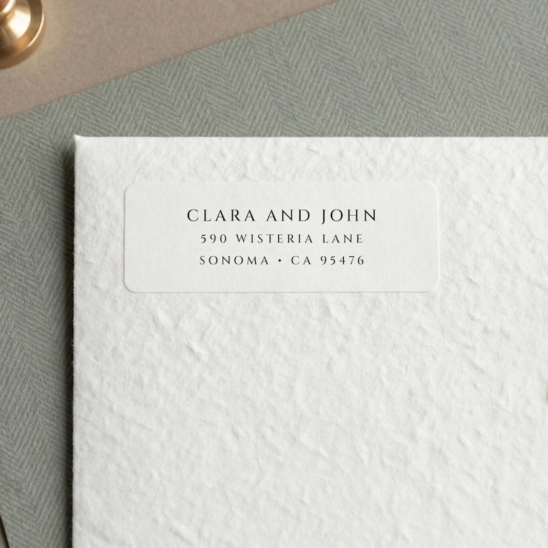 Personalized Self Adhesive Address Labels - Etsy