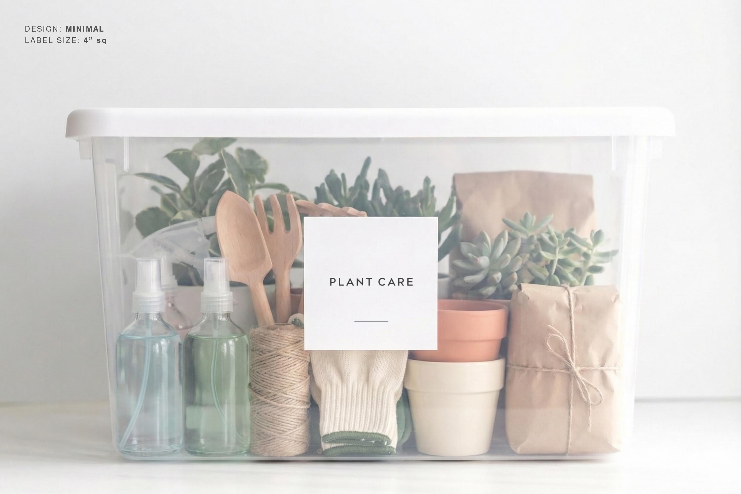 Kitchen & Utility Labels (minimal Design) • Minimalist Personalized ...