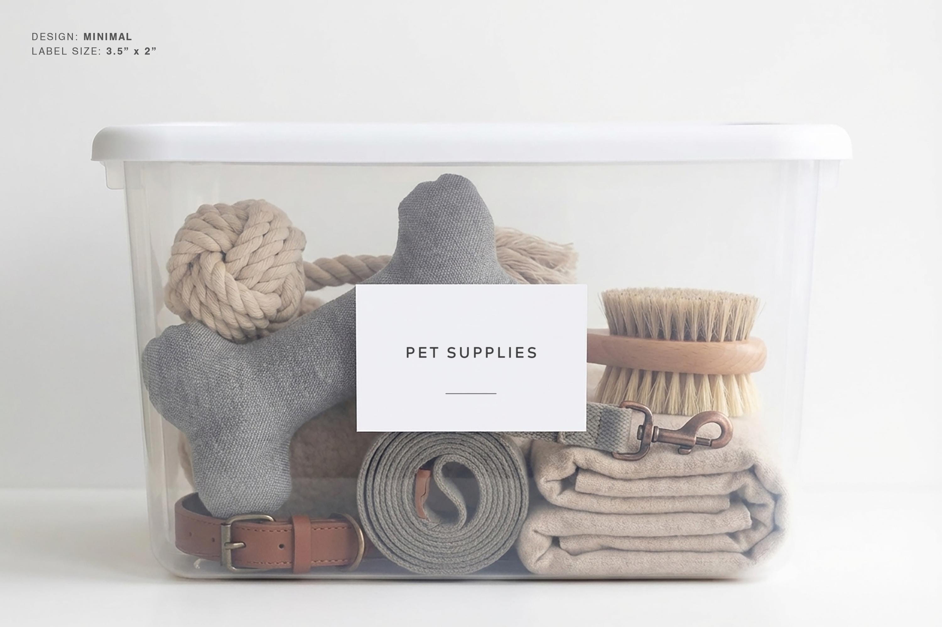 Kitchen & Utility Labels (minimal Design) • Minimalist Personalized ...