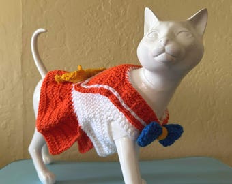 Handmade Sailor Venus Crochet Cat Sweater
