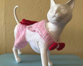 Handmade Sailor Chibi Moon Crochet Cat Sweater