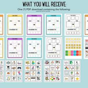 First-then Board W/ Tokens, Now Next Board, Autism Visual Schedule, ABA ...