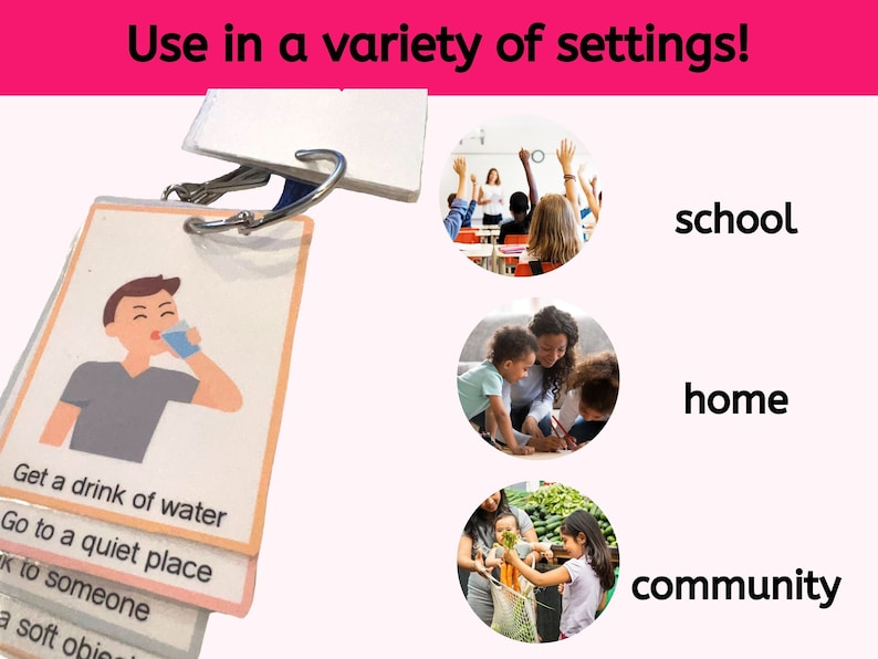 Printable Behavior Cue Cards Visual Cue Cards Calming - Etsy
