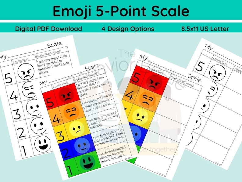 digital-5-point-scale-incredible-5-point-scale-behavior-etsy