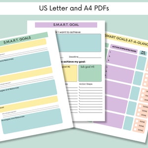 SMART Goal Planner Bundle: 40+ Page Printable Templates (PDF) - Etsy