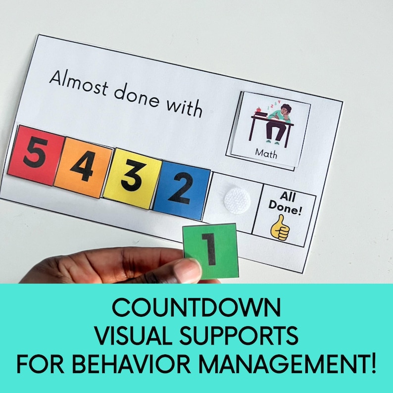 Visual Countdown Boards | Visual Supports for Transitions, Waiting, and ...